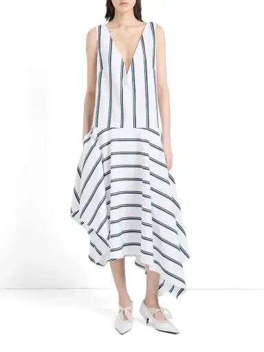 Proenza Schouler Beatriz Cotton-Silk Midi Dress | Thumbnail 2 Proenza Schouler Beatriz Cotton-Silk Midi Dress | Thumbnail 2