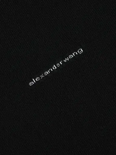 Alexander Wang Women's Jacquard Logo Crewneck Minidress - Black | Thumbnail 7 Alexander Wang Women's Jacquard Logo Crewneck Minidress - Black | Thumbnail 7