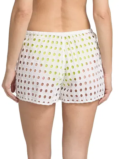 Solid & Striped Women's The Remi Cotton Eyelet Shorts - Optic White - Size XS | Thumbnail 4 Solid & Striped Women's The Remi Cotton Eyelet Shorts - Optic White - Size XS | Thumbnail 4