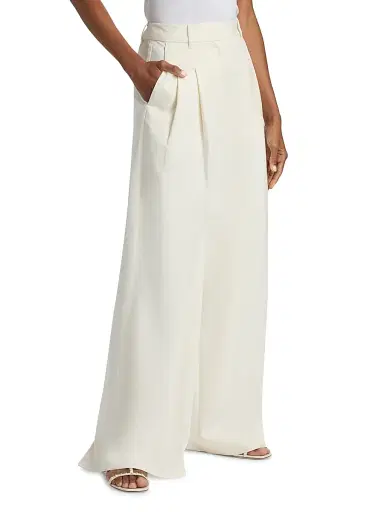 DEREK LAM 10 CROSBY Women's Juliana Twill Wide-Leg Trousers | Thumbnail 4 DEREK LAM 10 CROSBY Women's Juliana Twill Wide-Leg Trousers | Thumbnail 4