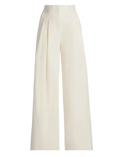DEREK LAM 10 CROSBY Women's Juliana Twill Wide-Leg Trousers | Thumbnail 1 DEREK LAM 10 CROSBY Women's Juliana Twill Wide-Leg Trousers | Thumbnail 1