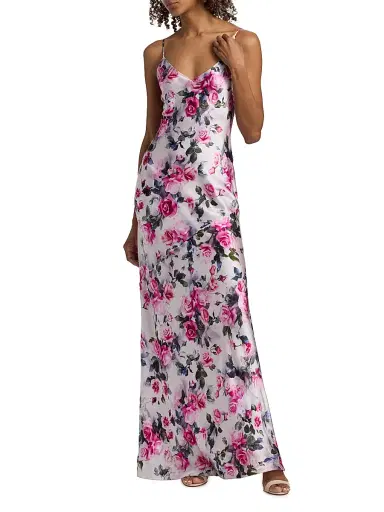 L'Agence Women's Serita Floral Silk Maxi Dress | Thumbnail 2 L'Agence Women's Serita Floral Silk Maxi Dress | Thumbnail 2