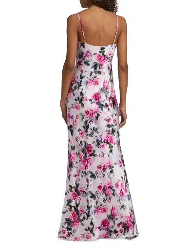 L'Agence Women's Serita Floral Silk Maxi Dress | Thumbnail 5 L'Agence Women's Serita Floral Silk Maxi Dress | Thumbnail 5