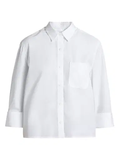 rag & bone Women's Lucia Cotton Poplin Button-Front Shirt - White - Size XL | Thumbnail 1 rag & bone Women's Lucia Cotton Poplin Button-Front Shirt - White - Size XL | Thumbnail 1