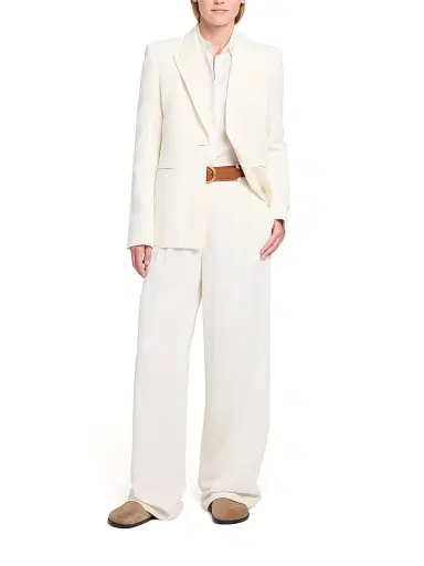 TWP Women's Her Fit Linen-Blend Blazer - Bone | Thumbnail 2 TWP Women's Her Fit Linen-Blend Blazer - Bone | Thumbnail 2