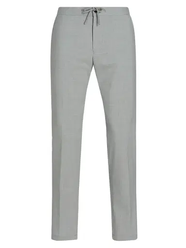 Saks Fifth Avenue Men's Lanatel Wool-Blend Drawstring Pants - Light Grey - Size 38 | Thumbnail 1 Saks Fifth Avenue Men's Lanatel Wool-Blend Drawstring Pants - Light Grey - Size 38 | Thumbnail 1