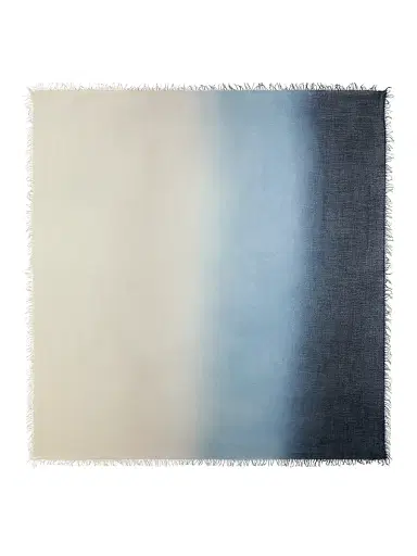 Faliero Sarti Women's Heritage Enrichetta Ombré Cashmere-Blend Scarf - Grey Blue Ombre | Thumbnail 1 Faliero Sarti Women's Heritage Enrichetta Ombré Cashmere-Blend Scarf - Grey Blue Ombre | Thumbnail 1