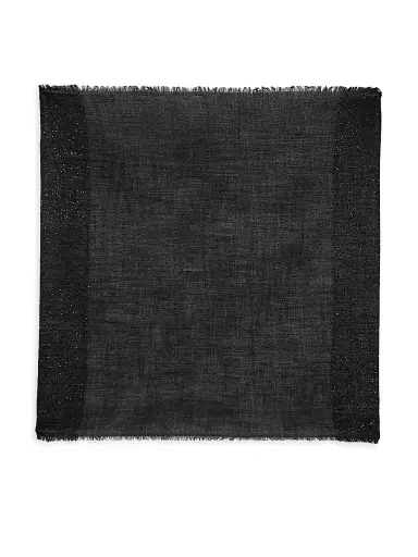 Faliero Sarti Women's Little Dalila Sequined Virgin Wool-Silk Blend Scarf - Black Sequins | Thumbnail 1 Faliero Sarti Women's Little Dalila Sequined Virgin Wool-Silk Blend Scarf - Black Sequins | Thumbnail 1