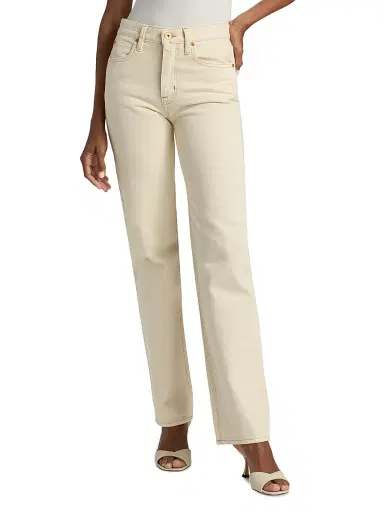 SLVRLAKE Women's Pheonix Relaxed Straight-Leg Jeans - Winter Ecru - Size 30 | Thumbnail 3 SLVRLAKE Women's Pheonix Relaxed Straight-Leg Jeans - Winter Ecru - Size 30 | Thumbnail 3
