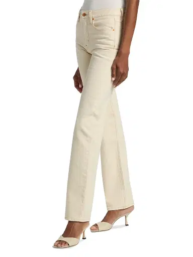 SLVRLAKE Women's Pheonix Relaxed Straight-Leg Jeans - Winter Ecru - Size 30 | Thumbnail 4 SLVRLAKE Women's Pheonix Relaxed Straight-Leg Jeans - Winter Ecru - Size 30 | Thumbnail 4