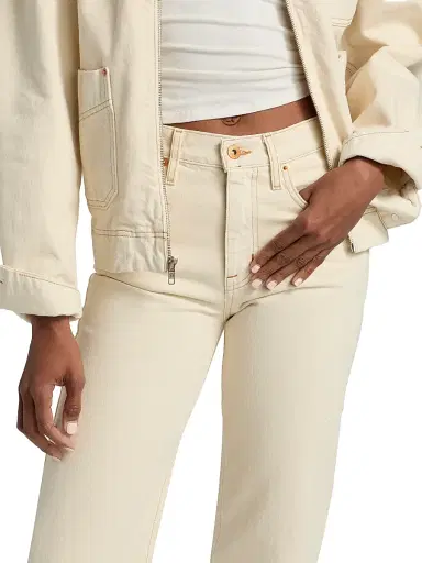 SLVRLAKE Women's Pheonix Relaxed Straight-Leg Jeans - Winter Ecru - Size 30 | Thumbnail 6 SLVRLAKE Women's Pheonix Relaxed Straight-Leg Jeans - Winter Ecru - Size 30 | Thumbnail 6