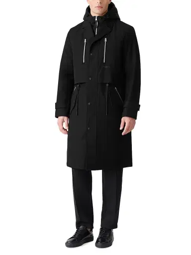 Mackage Men's Sterling 2-In-1 Down Trench Coat - Black | Thumbnail 2 Mackage Men's Sterling 2-In-1 Down Trench Coat - Black | Thumbnail 2