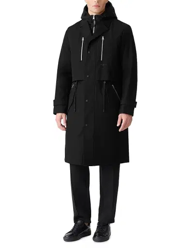 Mackage Men's Sterling 2-In-1 Down Trench Coat - Black | Thumbnail 3 Mackage Men's Sterling 2-In-1 Down Trench Coat - Black | Thumbnail 3