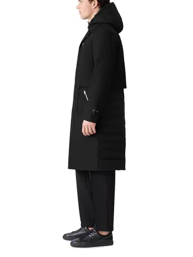 Mackage Men's Sterling 2-In-1 Down Trench Coat - Black | Thumbnail 4 Mackage Men's Sterling 2-In-1 Down Trench Coat - Black | Thumbnail 4