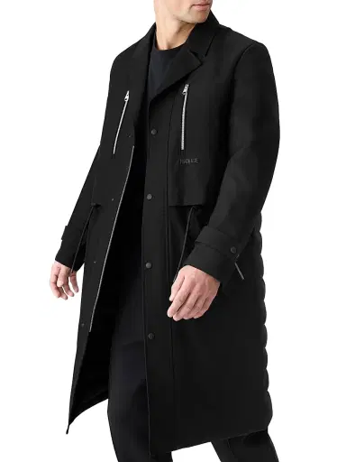 Mackage Men's Sterling 2-In-1 Down Trench Coat - Black | Thumbnail 6 Mackage Men's Sterling 2-In-1 Down Trench Coat - Black | Thumbnail 6