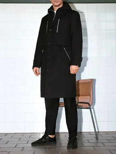 Mackage Men's Sterling 2-In-1 Down Trench Coat - Black | Thumbnail 8 Mackage Men's Sterling 2-In-1 Down Trench Coat - Black | Thumbnail 8