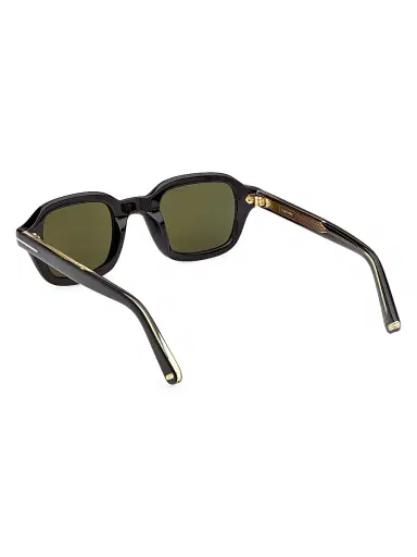 Tom Ford Men's Icon 46MM Square Sunglasses - Black Green | Thumbnail 4 Tom Ford Men's Icon 46MM Square Sunglasses - Black Green | Thumbnail 4
