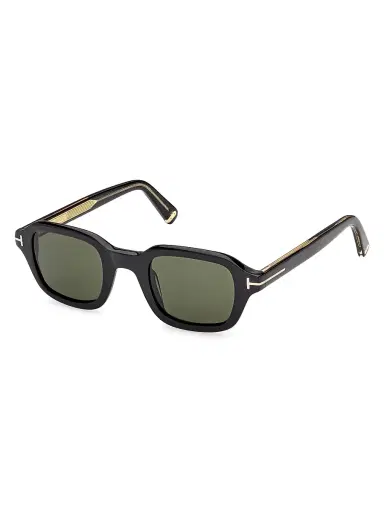 Tom Ford Men's Icon 46MM Square Sunglasses - Black Green | Thumbnail 1 Tom Ford Men's Icon 46MM Square Sunglasses - Black Green | Thumbnail 1