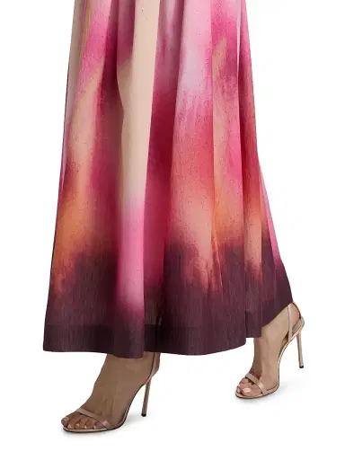 Amur Women's Grecia Printed Pleated Maxi Dress | Thumbnail 6 Amur Women's Grecia Printed Pleated Maxi Dress | Thumbnail 6