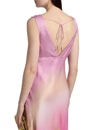 Amur Women's Zarita Ombré V-Neck Gown - Flora In Focus - Size 12 | Thumbnail 6 Amur Women's Zarita Ombré V-Neck Gown - Flora In Focus - Size 12 | Thumbnail 6