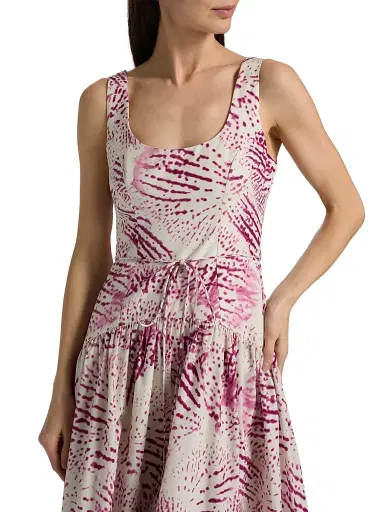 Amur Women's Salome Printed Drop-Waist Maxi Dress | Thumbnail 6 Amur Women's Salome Printed Drop-Waist Maxi Dress | Thumbnail 6