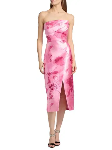 Kay Unger Women's Addison Tea-Length Strapless Cocktail Dress - Rose Bud - Size 16 | Thumbnail 3 Kay Unger Women's Addison Tea-Length Strapless Cocktail Dress - Rose Bud - Size 16 | Thumbnail 3