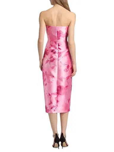 Kay Unger Women's Addison Tea-Length Strapless Cocktail Dress - Rose Bud - Size 16 | Thumbnail 5 Kay Unger Women's Addison Tea-Length Strapless Cocktail Dress - Rose Bud - Size 16 | Thumbnail 5