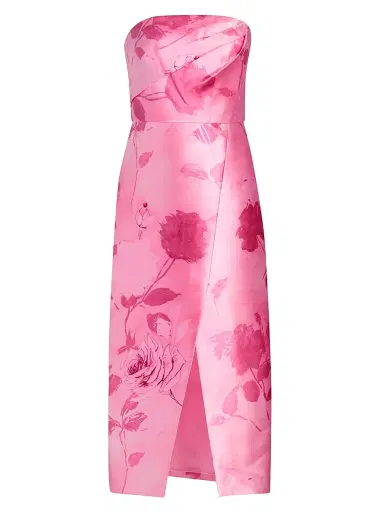 Kay Unger Women's Addison Tea-Length Strapless Cocktail Dress - Rose Bud - Size 16 | Thumbnail 1 Kay Unger Women's Addison Tea-Length Strapless Cocktail Dress - Rose Bud - Size 16 | Thumbnail 1