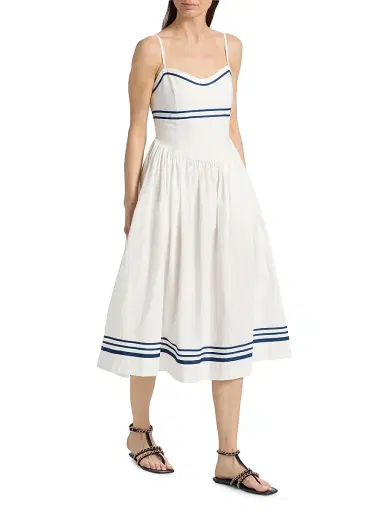 Ciao Lucia Women's Florencia Cotton Midi-Dress - White - Size XL | Thumbnail 2 Ciao Lucia Women's Florencia Cotton Midi-Dress - White - Size XL | Thumbnail 2