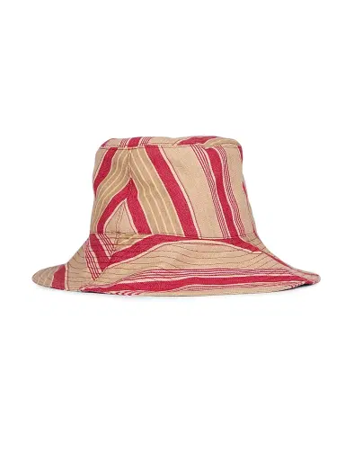 Isabel Marant Women's Shaelyn Herringbone Cotton Bucket Hat - Red | Thumbnail 2 Isabel Marant Women's Shaelyn Herringbone Cotton Bucket Hat - Red | Thumbnail 2