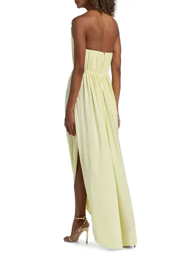 Stella McCartney Women's Crepe Jersey Strapless Gown - Sherbet Yellow | Thumbnail 5 Stella McCartney Women's Crepe Jersey Strapless Gown - Sherbet Yellow | Thumbnail 5