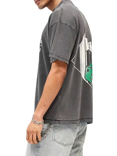 Represent Men's The Viper Room Dice Cotton T-Shirt - Vintage Grey - Size XL | Thumbnail 6 Represent Men's The Viper Room Dice Cotton T-Shirt - Vintage Grey - Size XL | Thumbnail 6