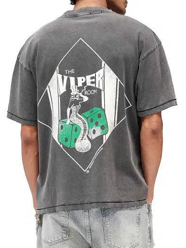 Represent Men's The Viper Room Dice Cotton T-Shirt - Vintage Grey - Size XL | Thumbnail 7 Represent Men's The Viper Room Dice Cotton T-Shirt - Vintage Grey - Size XL | Thumbnail 7