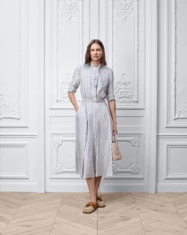Dior Mid-Length Belted Dress | Thumbnail 2 Dior Mid-Length Belted Dress | Thumbnail 2