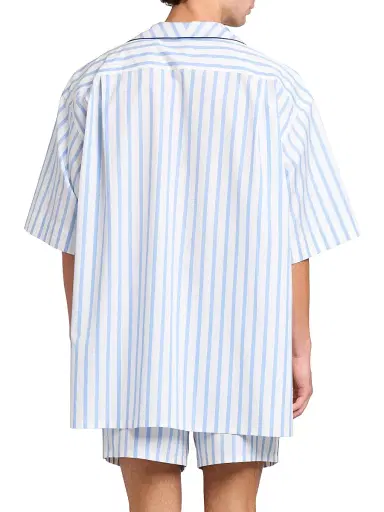 Dolce & Gabbana Men's Striped Cotton-Silk Pajama Shirt - Rigato | Thumbnail 5 Dolce & Gabbana Men's Striped Cotton-Silk Pajama Shirt - Rigato | Thumbnail 5