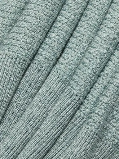 Stefano Ricci Men's Textured Linen-Silk Zip-Up Polo - Light Green | Thumbnail 7 Stefano Ricci Men's Textured Linen-Silk Zip-Up Polo - Light Green | Thumbnail 7