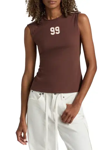 Ksubi Women's Future Memory Slim Open Back T-Shirt - Brown | Thumbnail 3 Ksubi Women's Future Memory Slim Open Back T-Shirt - Brown | Thumbnail 3