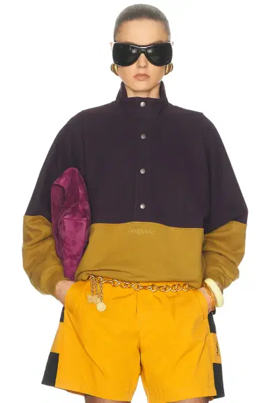 Saint Laurent Bicolor Track Jacket | Thumbnail 1 Saint Laurent Bicolor Track Jacket | Thumbnail 1