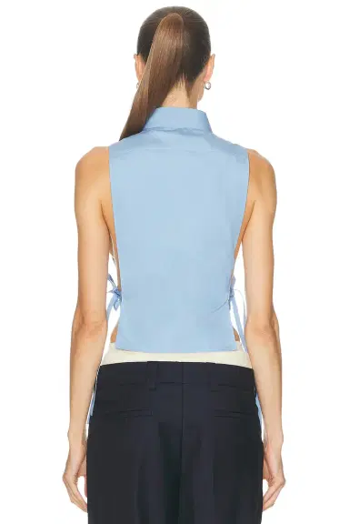 Miu Miu Popeline Top | Thumbnail 3 Miu Miu Popeline Top | Thumbnail 3