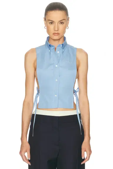 Miu Miu Popeline Top | Thumbnail 1 Miu Miu Popeline Top | Thumbnail 1