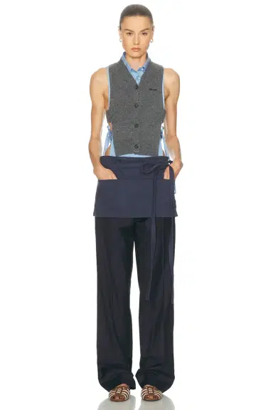 Miu Miu Gabardine Old Skirt | Thumbnail 5 Miu Miu Gabardine Old Skirt | Thumbnail 5
