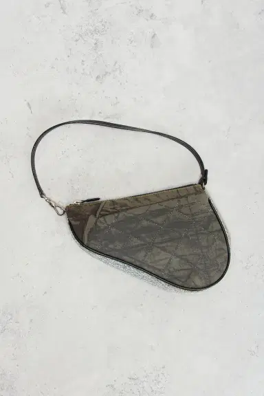 Dior Denim Saddle Bag | Thumbnail 3 Dior Denim Saddle Bag | Thumbnail 3