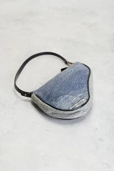 Dior Denim Saddle Bag | Thumbnail 4 Dior Denim Saddle Bag | Thumbnail 4