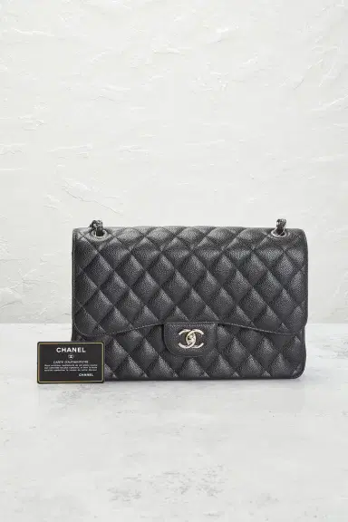 chanel Chanel Caviar Jumbo Classic Double Flap Bag | Thumbnail 9 chanel Chanel Caviar Jumbo Classic Double Flap Bag | Thumbnail 9