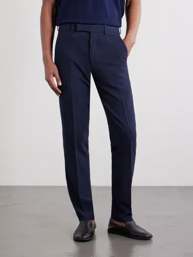 Zegna Straight-Leg Wool, Silk and Linen-Blend Seersucker Trousers - Men | Thumbnail 3 Zegna Straight-Leg Wool, Silk and Linen-Blend Seersucker Trousers - Men | Thumbnail 3