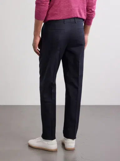 Zegna Straight-Leg Pleated Cotton and Linen-Blend Trousers - Men | Thumbnail 4 Zegna Straight-Leg Pleated Cotton and Linen-Blend Trousers - Men | Thumbnail 4