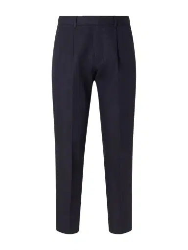 Zegna Straight-Leg Pleated Cotton and Linen-Blend Trousers - Men | Thumbnail 1 Zegna Straight-Leg Pleated Cotton and Linen-Blend Trousers - Men | Thumbnail 1