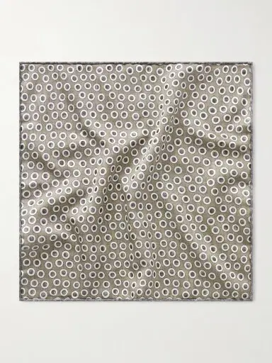 Brunello Cucinelli Polka-Dot Silk Pocket Square - Men | Thumbnail 3 Brunello Cucinelli Polka-Dot Silk Pocket Square - Men | Thumbnail 3