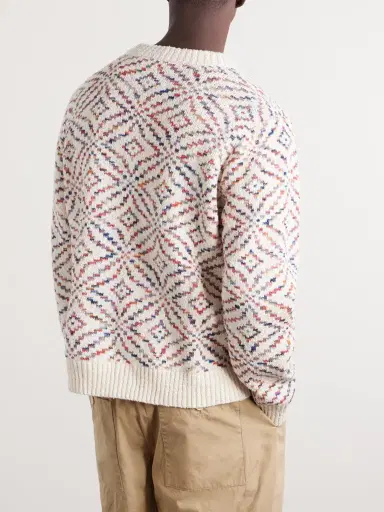 Corridor Mandala Jacquard-Knit Pima Cotton Cardigan - Men | Thumbnail 4 Corridor Mandala Jacquard-Knit Pima Cotton Cardigan - Men | Thumbnail 4