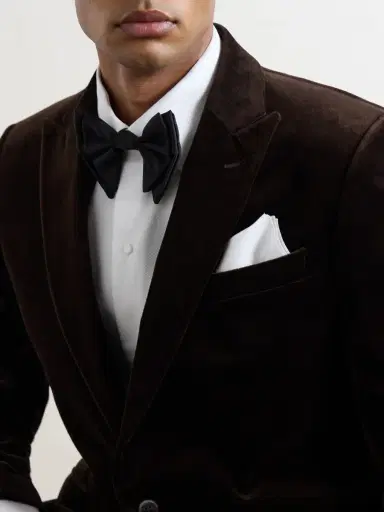 De Petrillo Pre-Tied Silk and Cotton-Blend Twill Bow-Tie - Men | Thumbnail 2 De Petrillo Pre-Tied Silk and Cotton-Blend Twill Bow-Tie - Men | Thumbnail 2